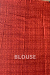 Black & Red Tussar Saree