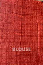 Black & Red Tussar Saree