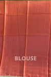 Tussar Saree In Rust Colour