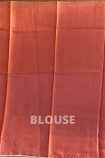 Tussar Saree In Rust Colour