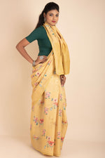 Printed Moonga Satin Saree For Party Wear