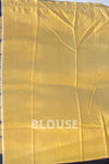 Tussar Saree in Yellow & Blue Colour