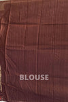 Brown Tussar Saree For Festival