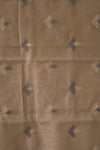 Handloom Cotton Saree In Light Beige Colour