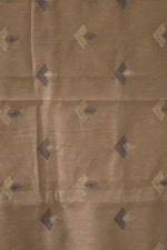 Handloom Cotton Saree In Light Beige Colour