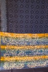 Blue Colour Printed Tussar Saree