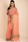 Chanderi Cotton Saree With Dollar Booti Work