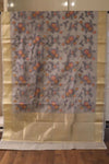 Chanderi Cotton Saree With Zari Border