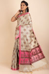 Tissue Cotton Saree For Festival Look- Kalamkari Work