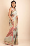 Zari Kota Saree on Cotton Base- Digital Printed