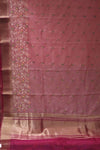 Cotton Saree In Pink Colour With Thread Work