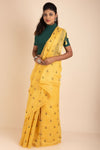 Matka Cotton Saree With Thread Flower Work