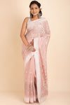 Organza Saree Rich With Resham Embroidery and Lace Border