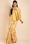 Printed Moonga Satin Saree For Party Wear