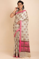 Tissue Cotton Saree For Festival Look- Kalamkari Work