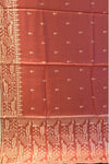 Tussar Saree In Rust Colour