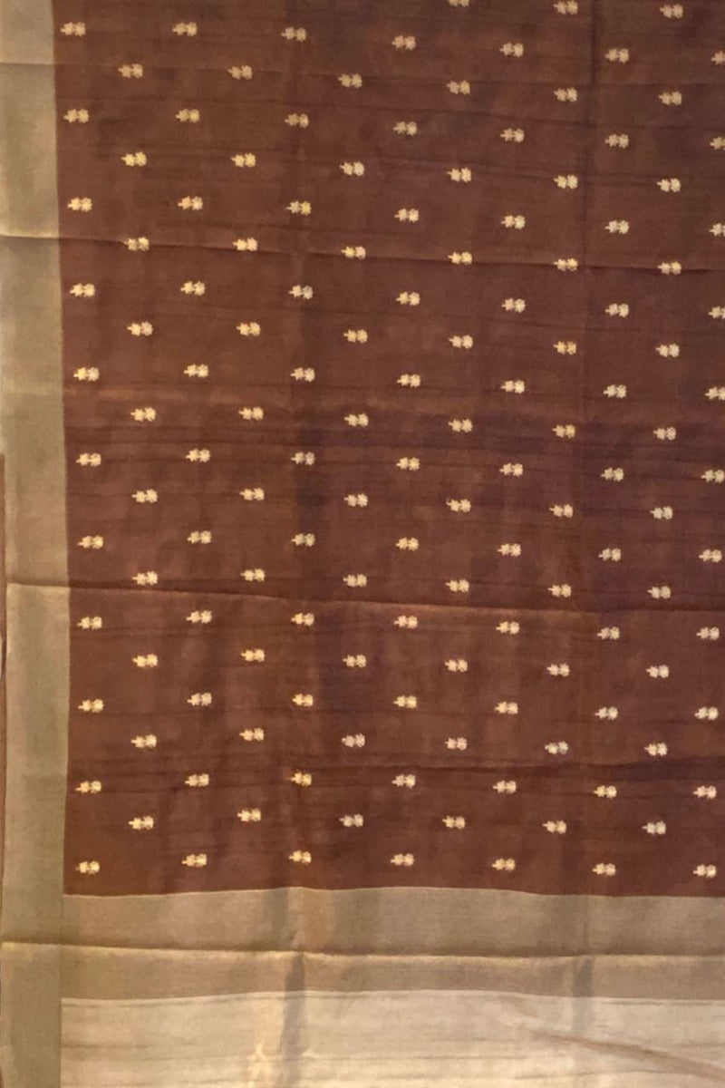 Tussar Saree with Thread Booti